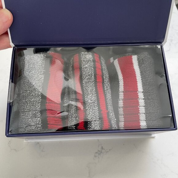 Pajar Canada 3 Pairs Heavy weight Cotton/Poly Crew Socks Grey Red Sz OS NWT - Picture 6 of 8
